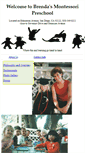 Mobile Screenshot of brendasmontessori.com